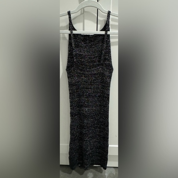 Windsor Sparkle Bodycon Black Dress Fitted Med - Picture 2 of 5